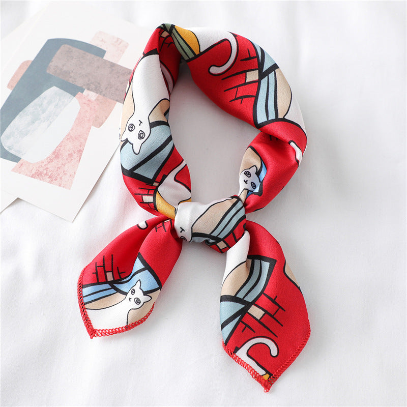 Mini Satin Neck Scarf