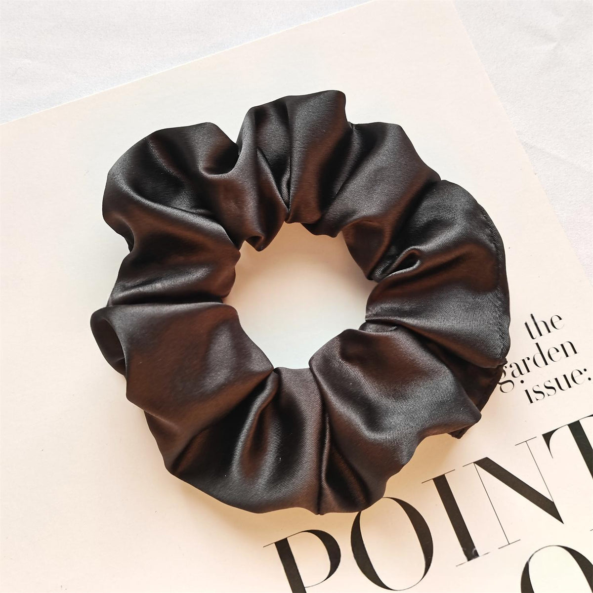 Classic Satin Scrunchie – detail view