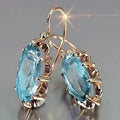 Zircon Flower Hoop Earrings