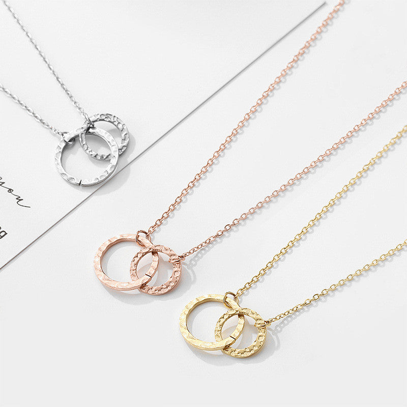 Isabelle Hoop Pendant Necklace – gold necklace